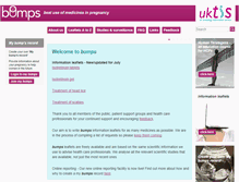Tablet Screenshot of medicinesinpregnancy.org
